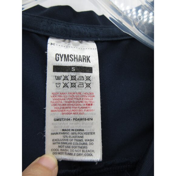 Gymshark Shirt Small Performance Stretch Training Athletic Gym T Tee - Picture 10 of 12
